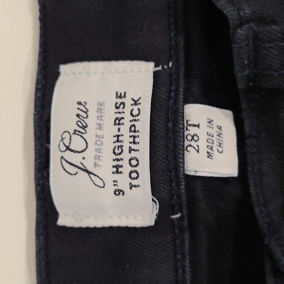 J. Crew 9" High-Rise Toothpick Skinny Jean, 28 Tall-item H2879 - Picture 5 of 10